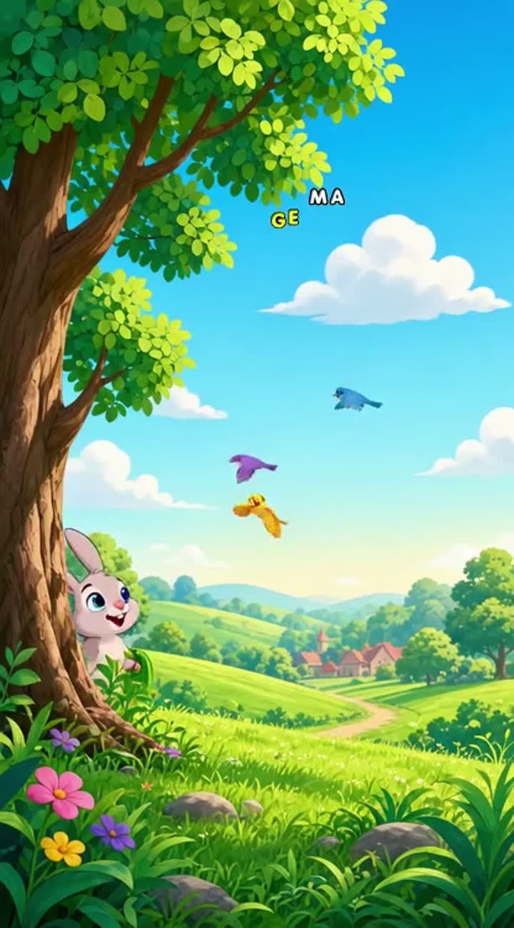Once upon a time, there was a little rabbit named Benny… — AI cartoon