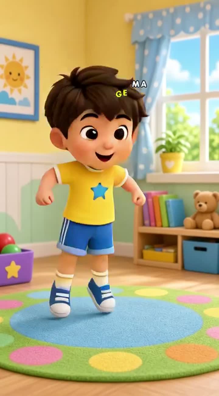 Sing this rhyme with a child tone.. — AI cartoon