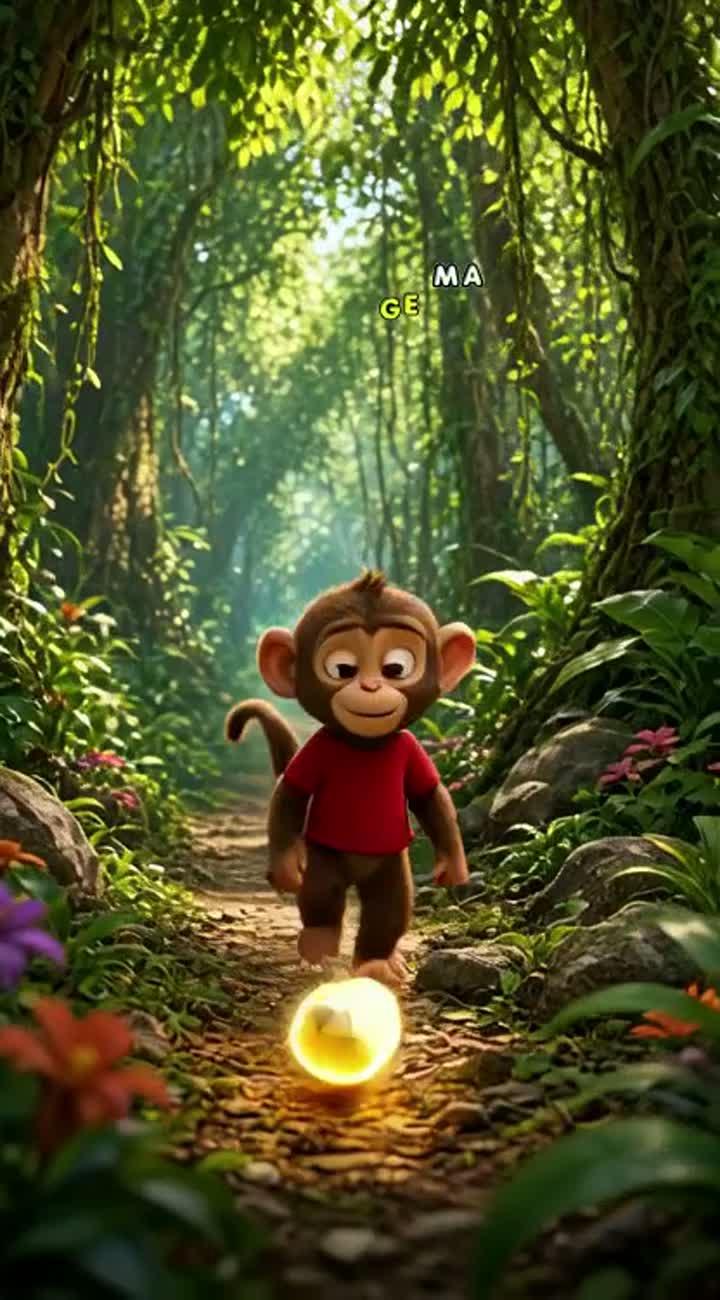 Fun, spectacular 3D cartoon video with one continuous shot… — AI cartoon