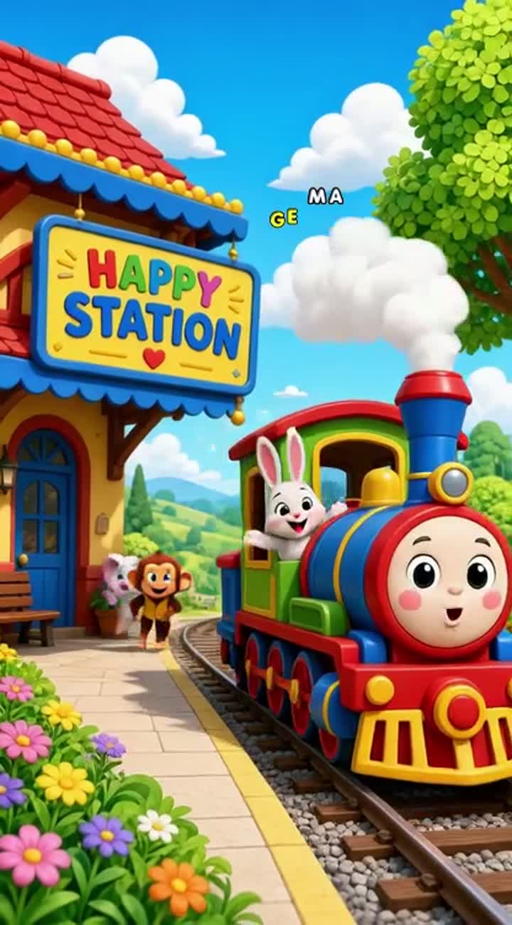 Choo Choo Train Adventure! — AI cartoon