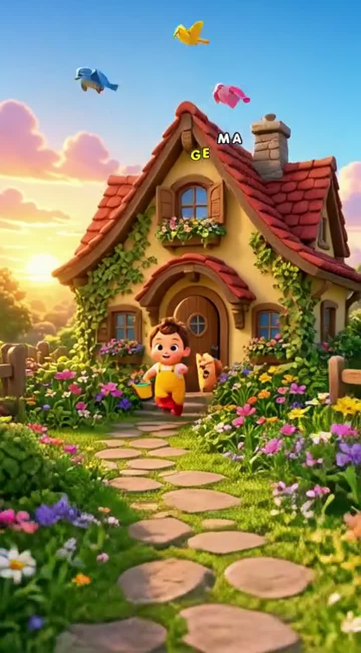 Dig, Dig, Little Garden" - Kids Song (approx — AI cartoon