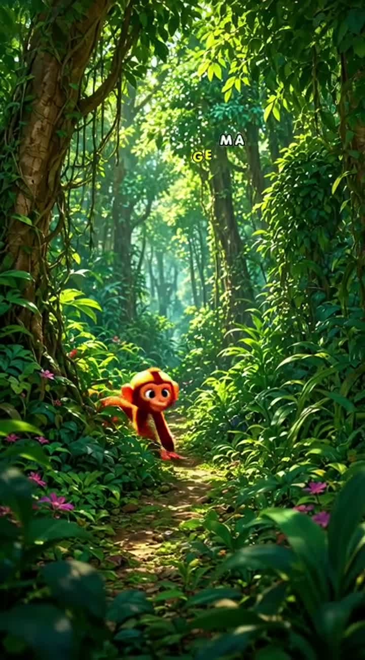 A vibrant, colorful cartoon with smooth, fluid animation — AI cartoon