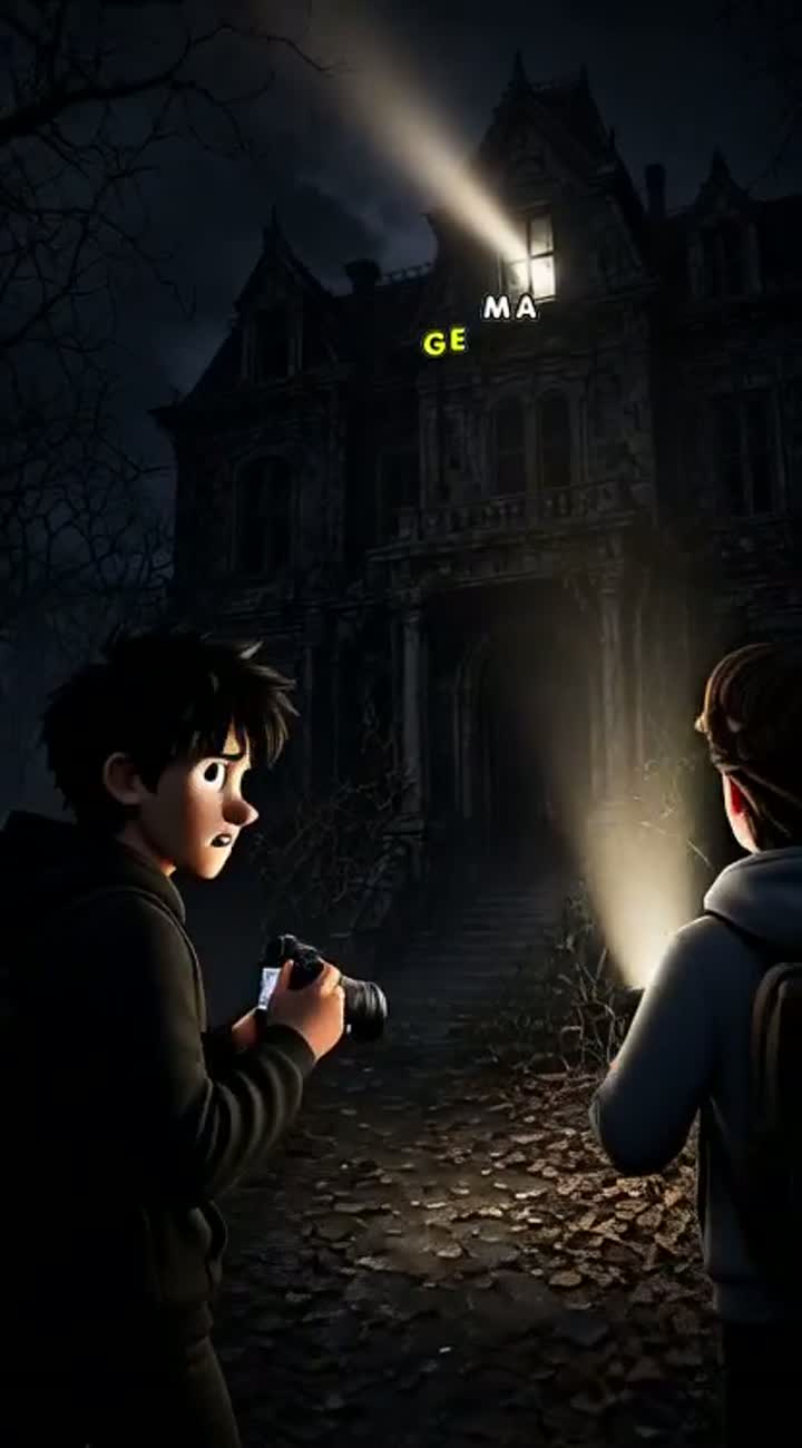 AFTER DARK: SOMETHING FOLLOWED US HOME — AI cartoon