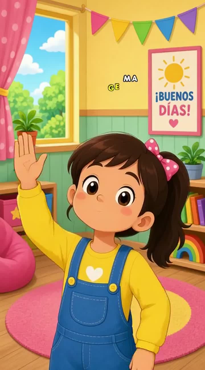 Crea un video animado infantil con persona caricaturizados… — AI cartoon