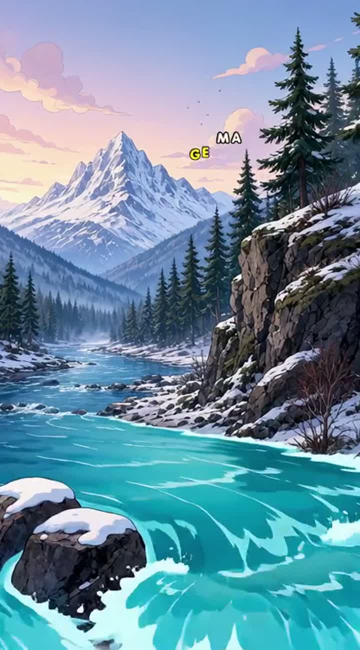 We crossed the rivers, climbed the stone — AI cartoon
