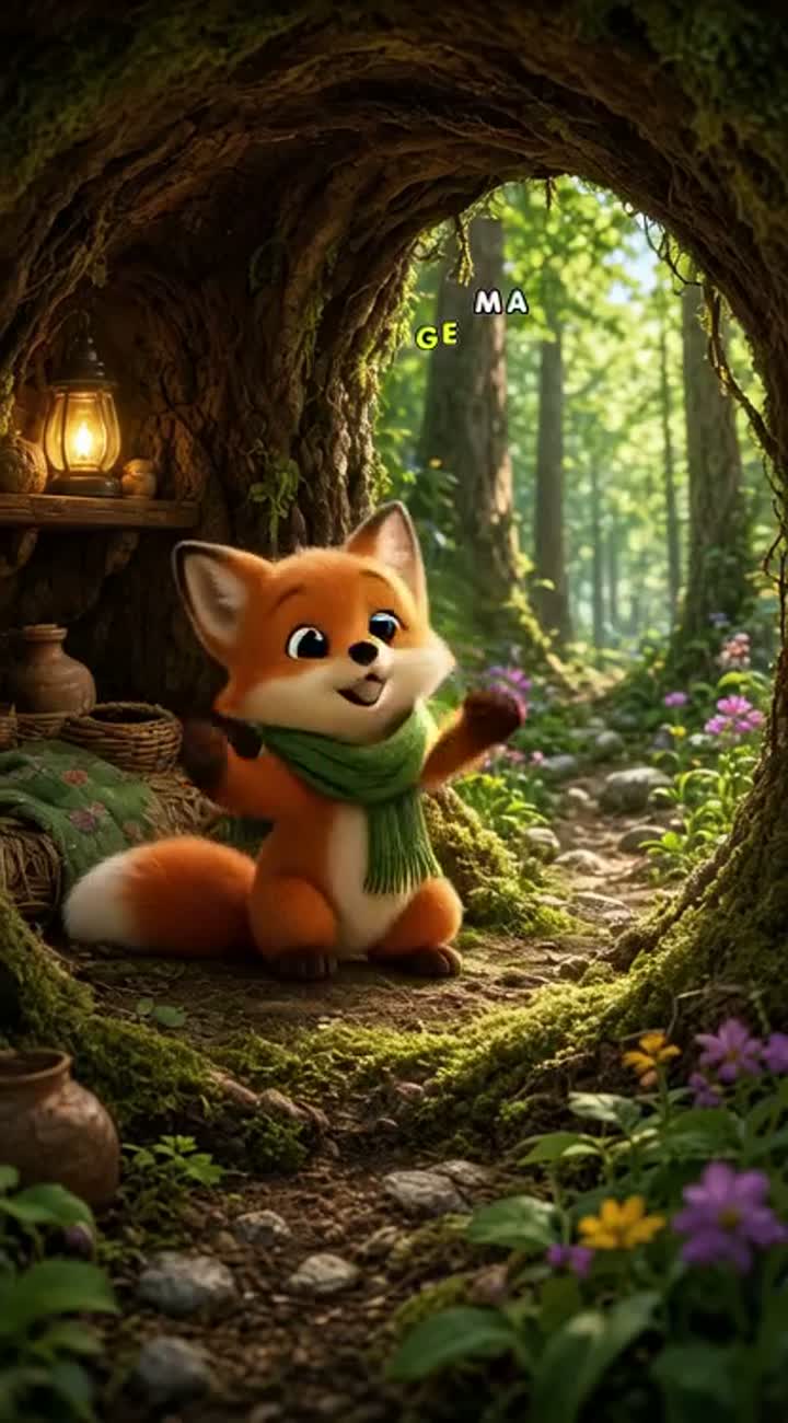 Colourful 3D animated cartoon for children… — AI cartoon