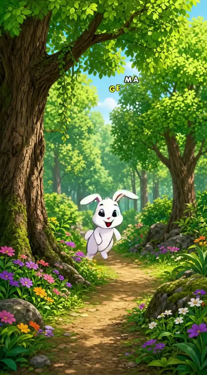 The Cute Rabbit — AI cartoon