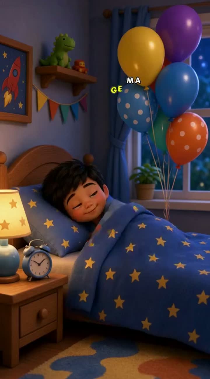 Beautiful 3D cartoon birthday story for a little boy named Mahdi… — AI cartoon