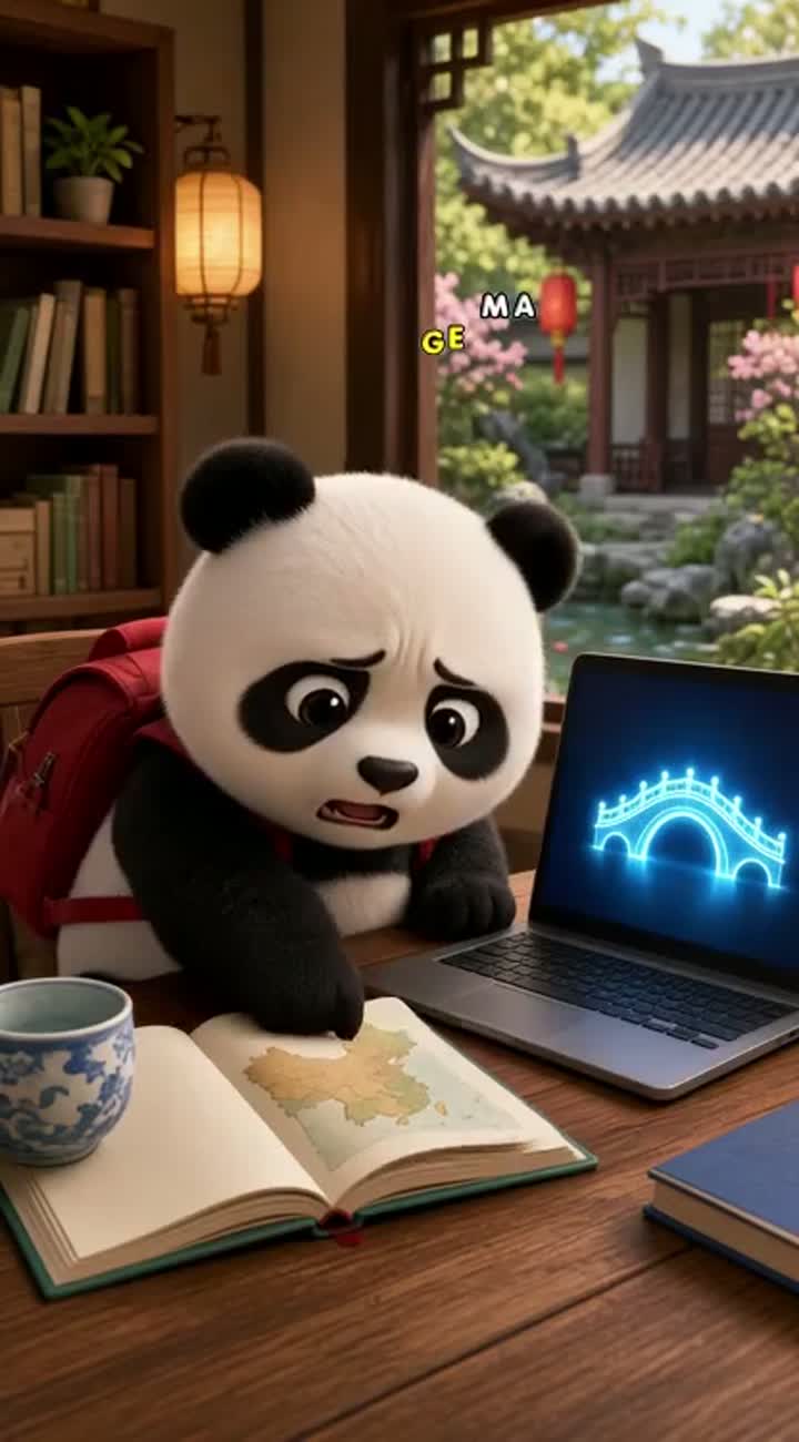 Vertical 9:16 3D animated cartoon commercial for EAST BRIDGE… — AI cartoon
