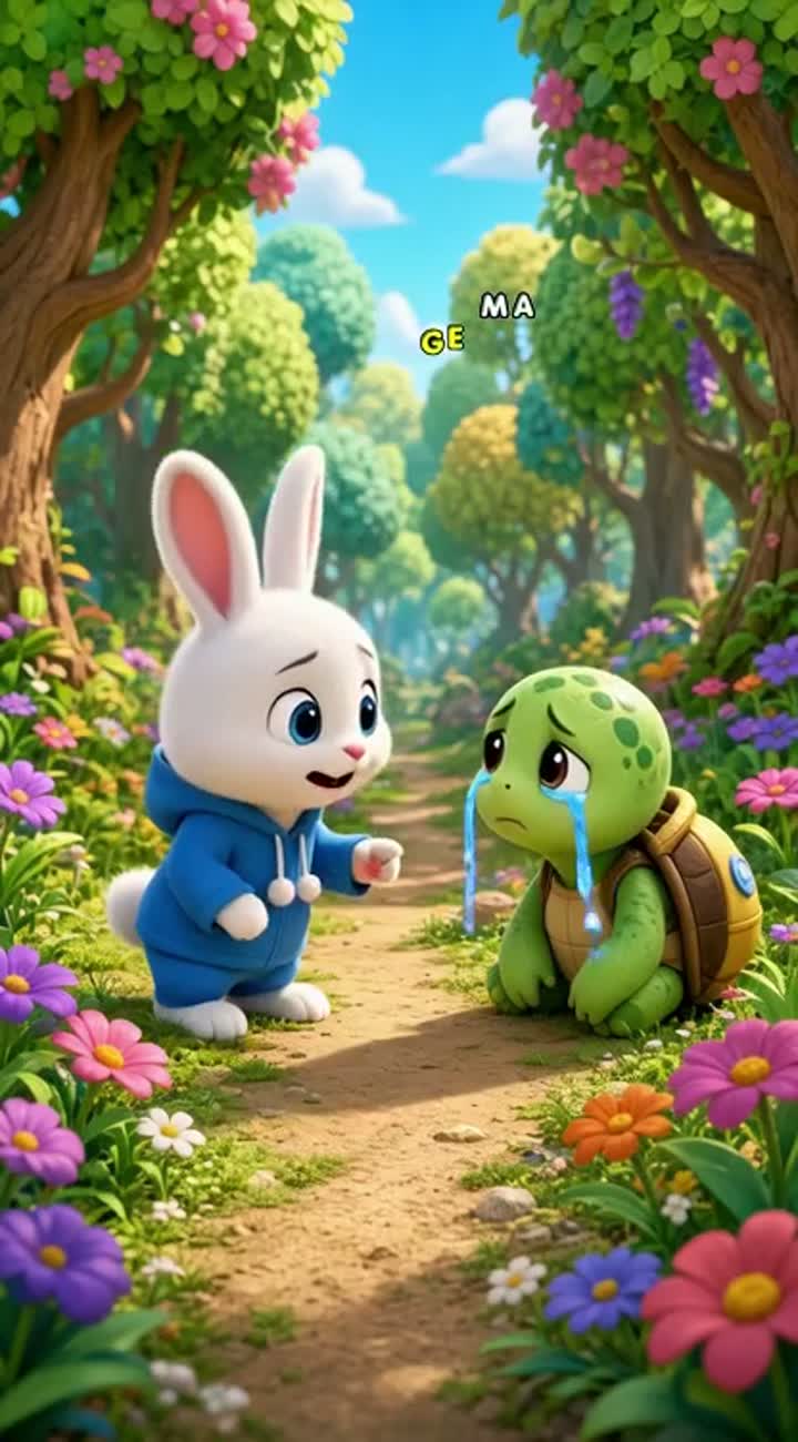Cute 3D animated children's cartoon, starring Lulu… — AI cartoon