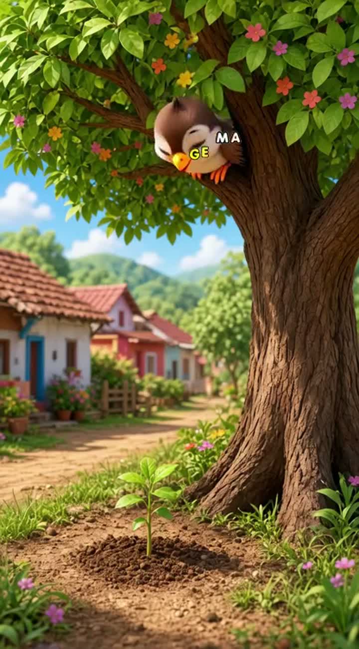 Continuous 3D cartoon animated video for children… — AI cartoon