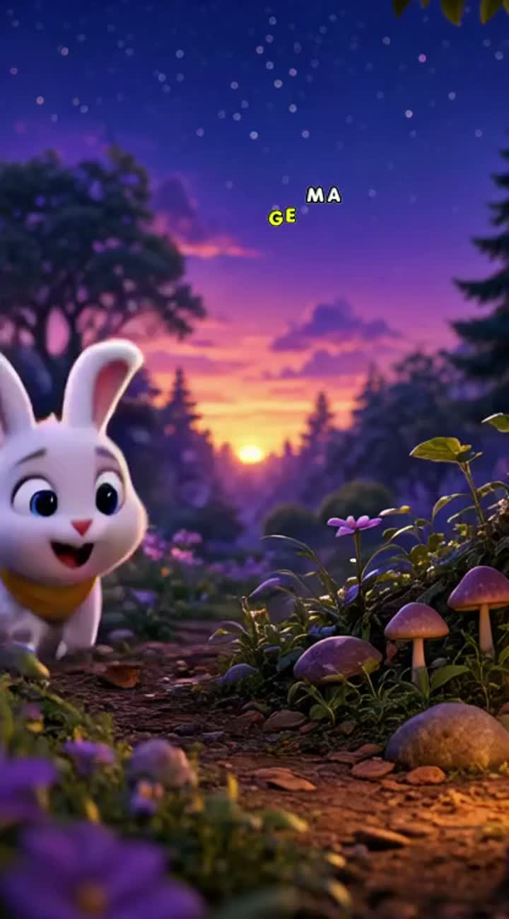 The Little Bunny Who Found a Star — AI cartoon