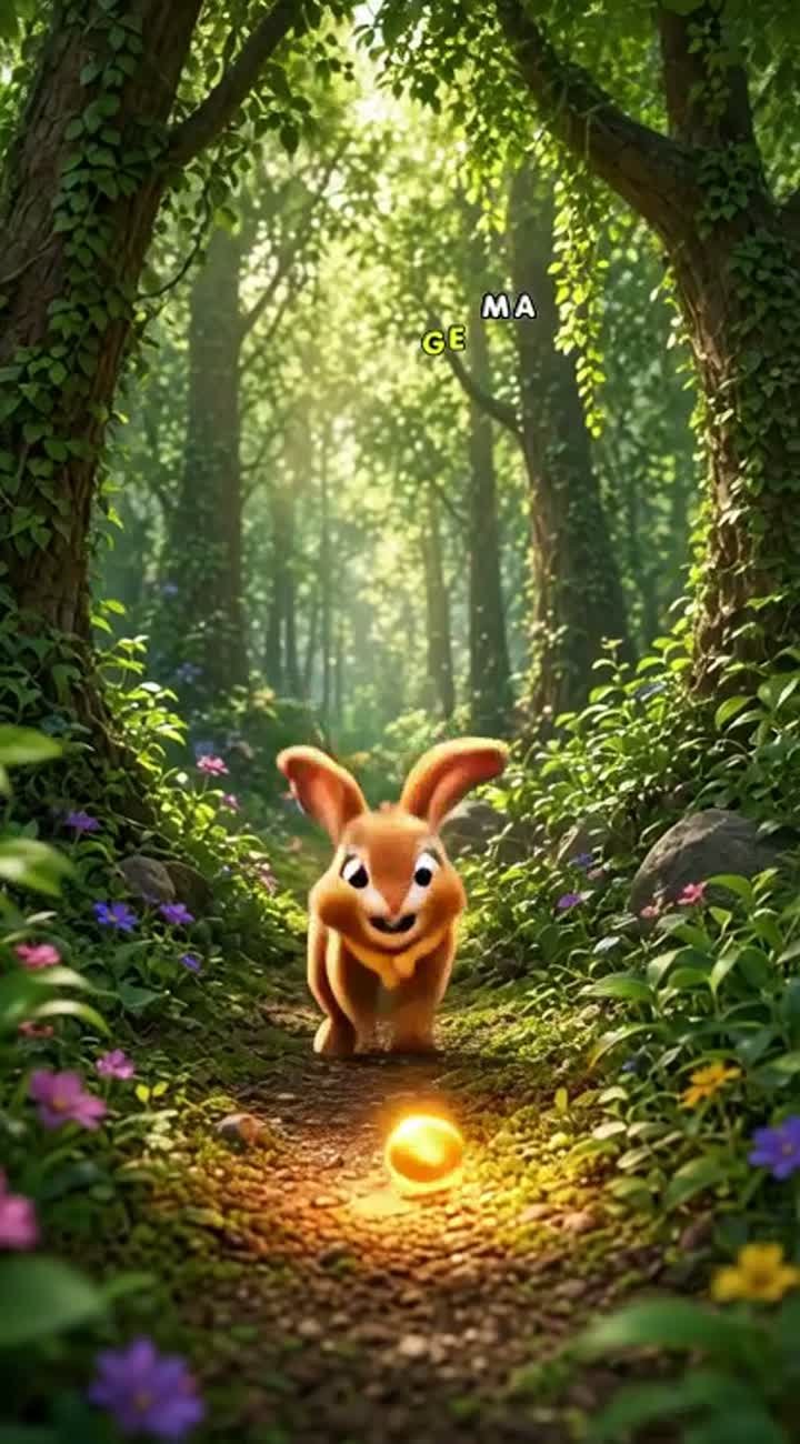 The Magic Seed and Little Rabbit — AI cartoon