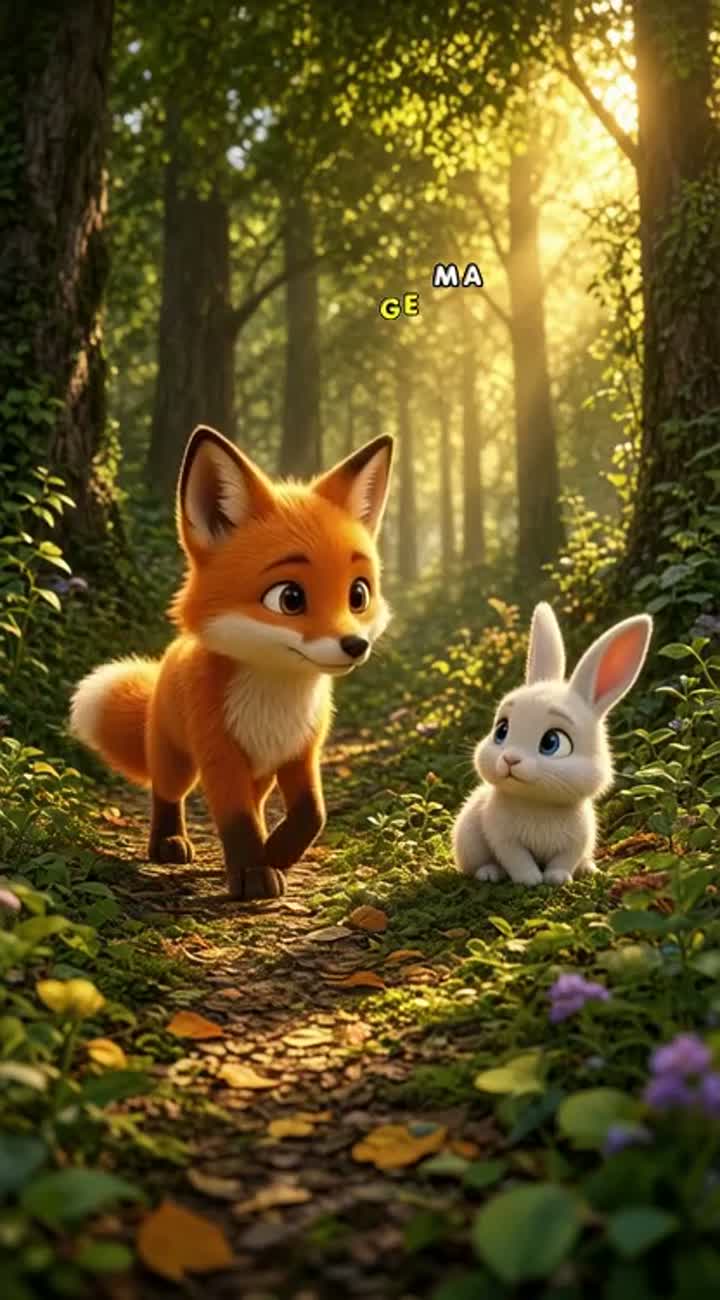 Heartwarming vertical 9:16 3D animated short film for TikTok… — AI cartoon