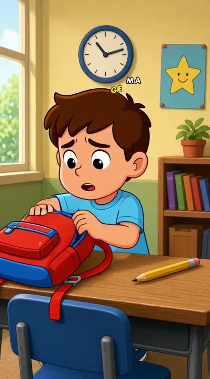 Maak een cartoon van 2 jongens, een met bruin haar en een met… — AI cartoon