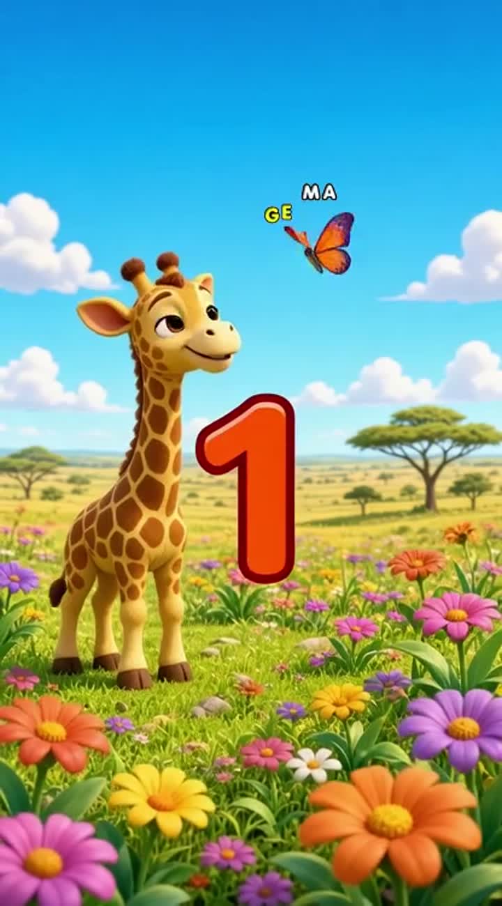 Crée une vidéo éducative pour enfants en animation 3D… — AI cartoon