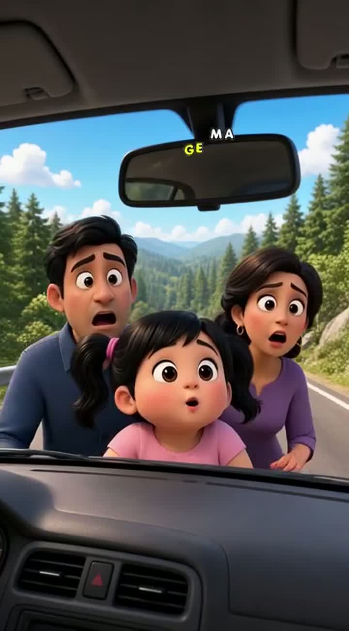 Cartoon about a black haired two ponytailed chubby girl… — AI cartoon