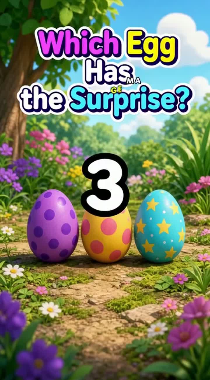 Which Egg Has the Surprise? — AI cartoon