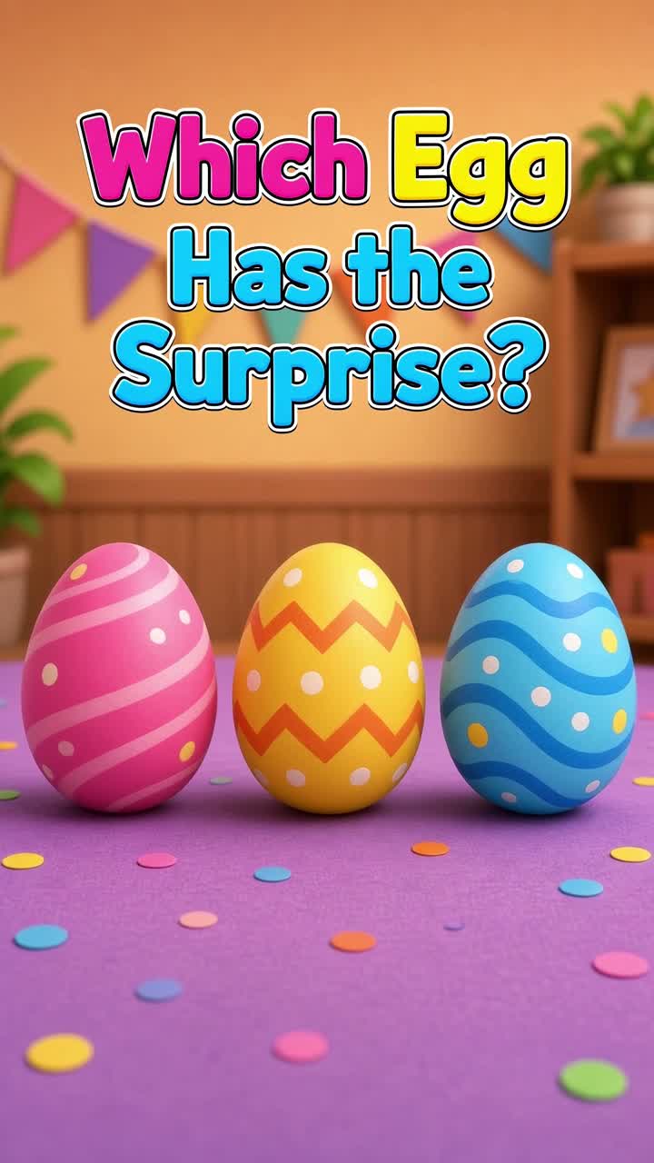 Which Egg Has the Surprise? — AI cartoon