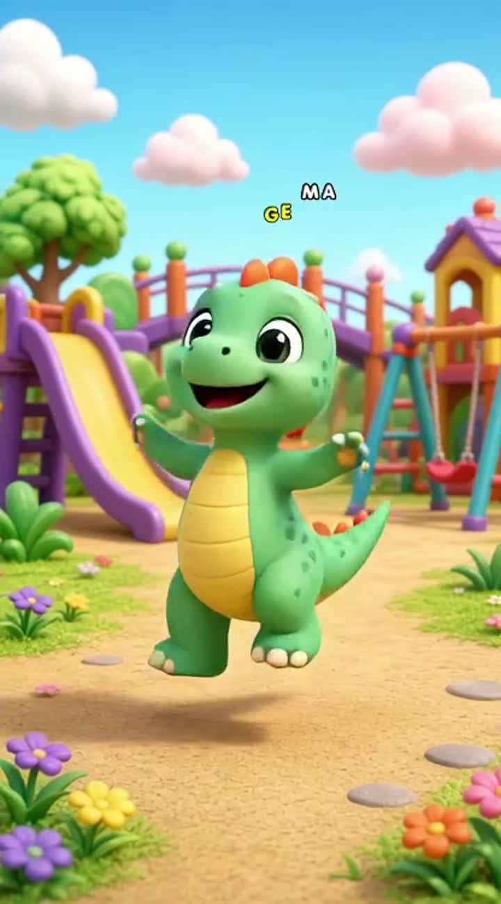 Baby Dino Can't Stop Dancing! #Shorts — AI cartoon