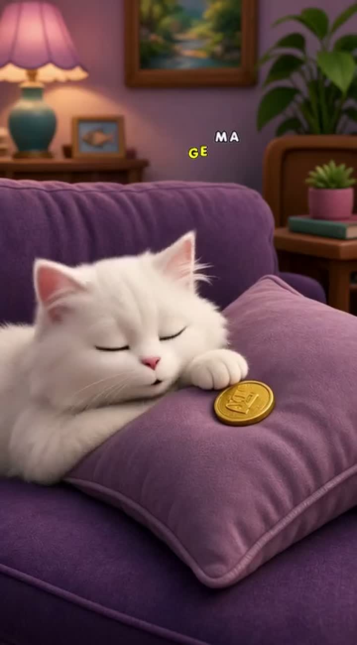 The Cat Who Became a Millionaire — AI cartoon