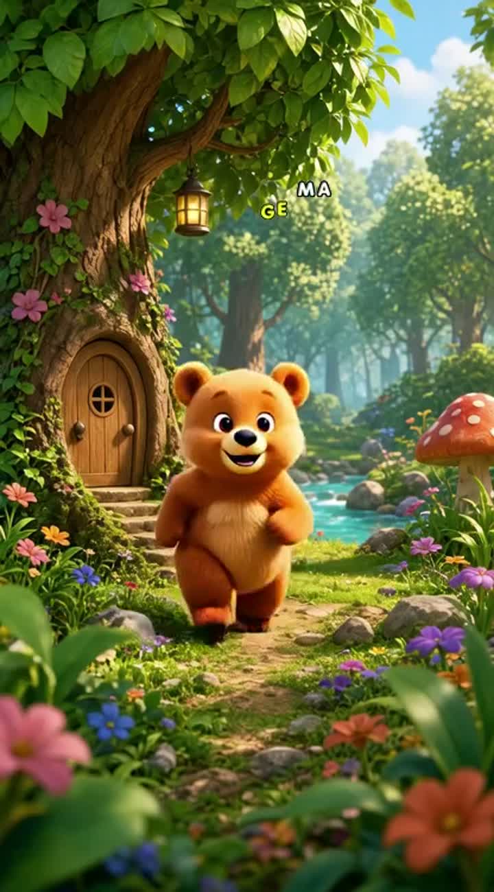 The Little Bear's Big Adventure — AI cartoon