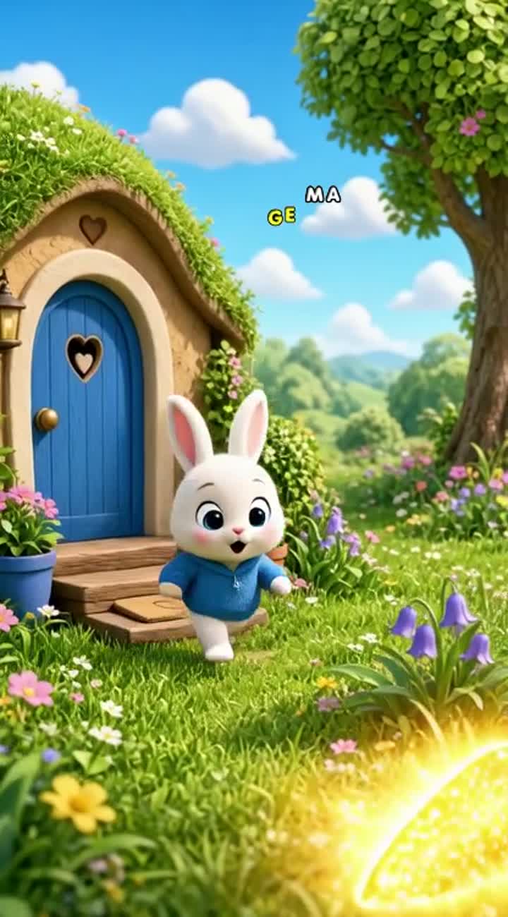 A vibrant, colorful 3D cartoon animation with smooth… — AI cartoon