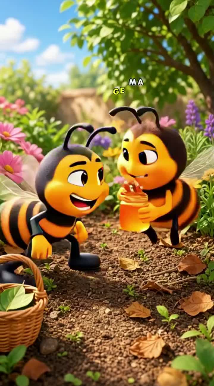Funny, vibrant 3D Arabic cartoon comedy for children and adults… — AI cartoon