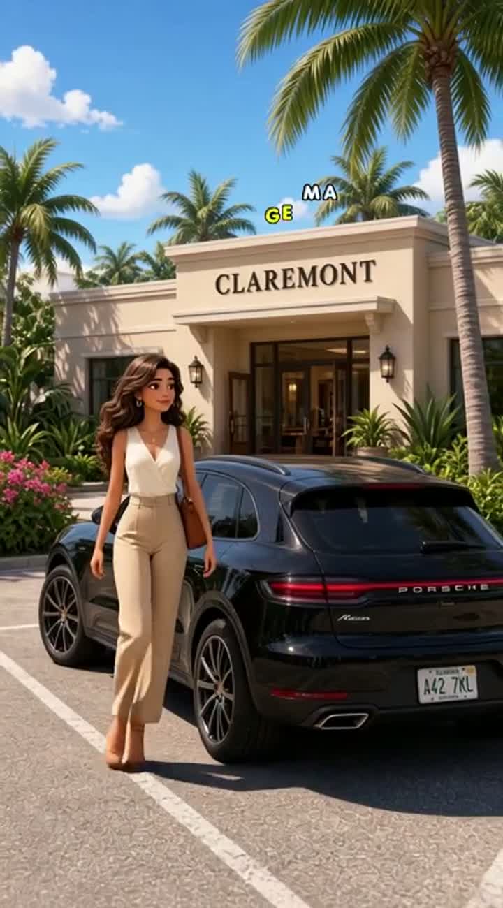 A cute, cinematic South Florida scene\ — AI cartoon