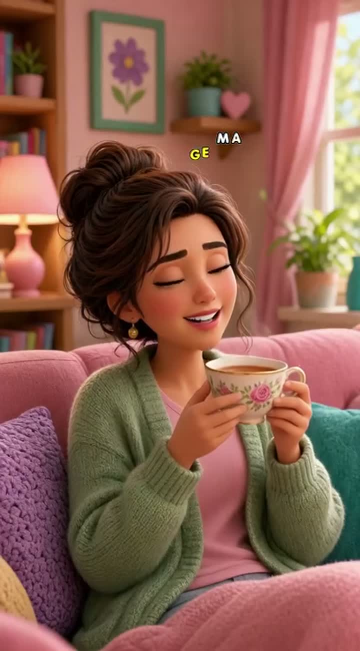 Short, funny 3D animated cartoon for TikTok featuring a mother… — AI cartoon