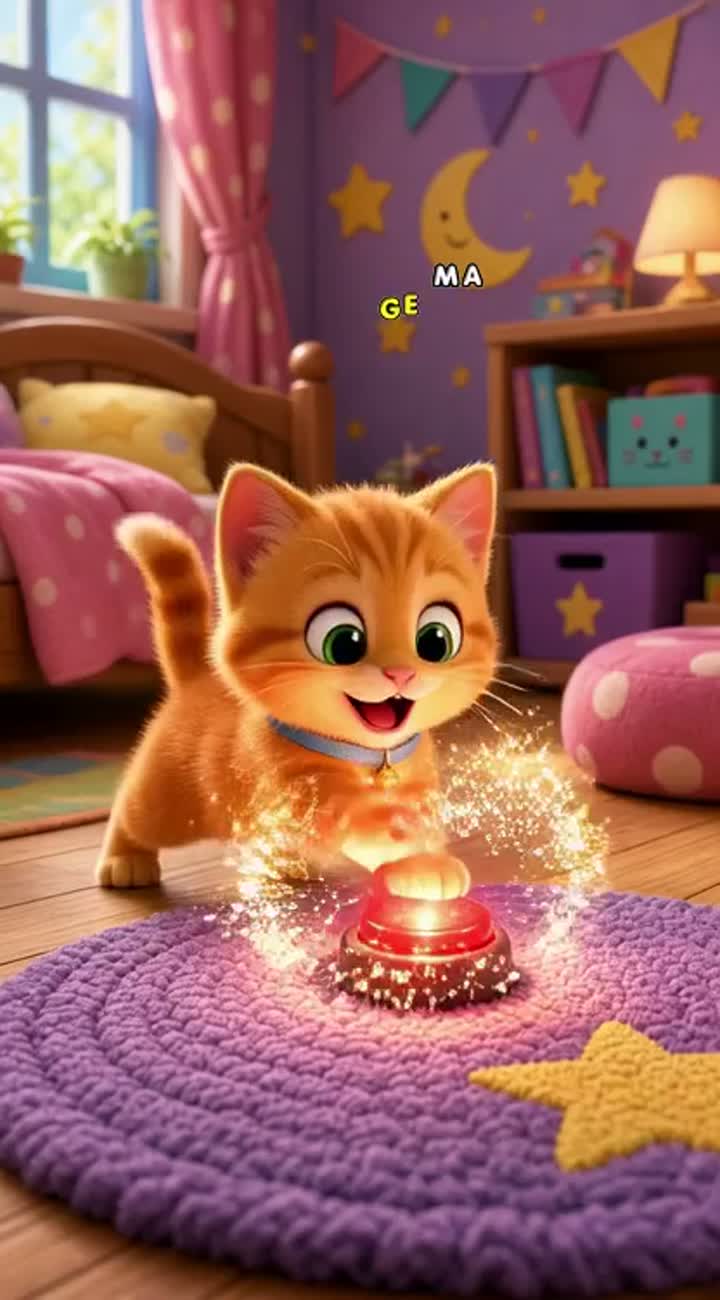 The Magical Chocolate Cat — AI cartoon