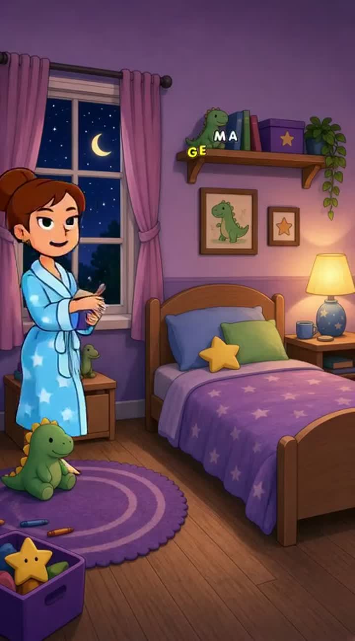 Bedtime Is a Full-Time Job — AI cartoon