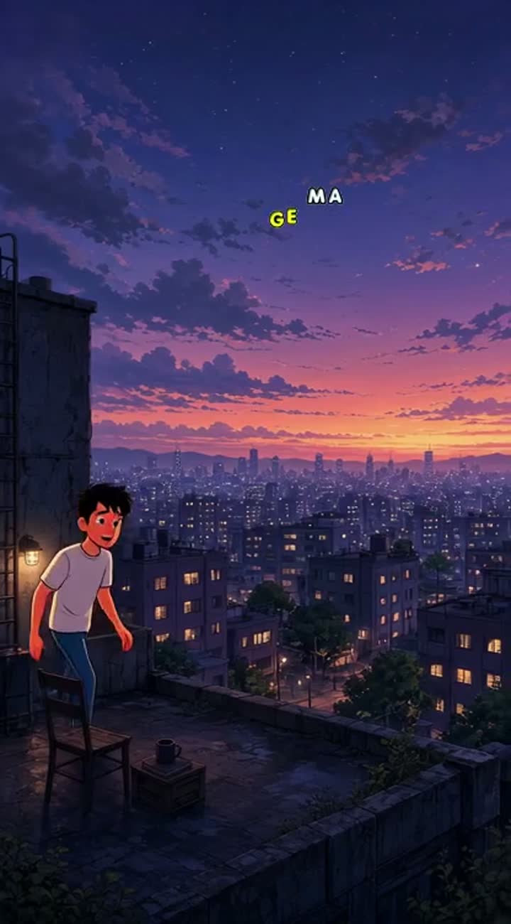 So a guy is young 20 and questioning every single thing like… — AI cartoon