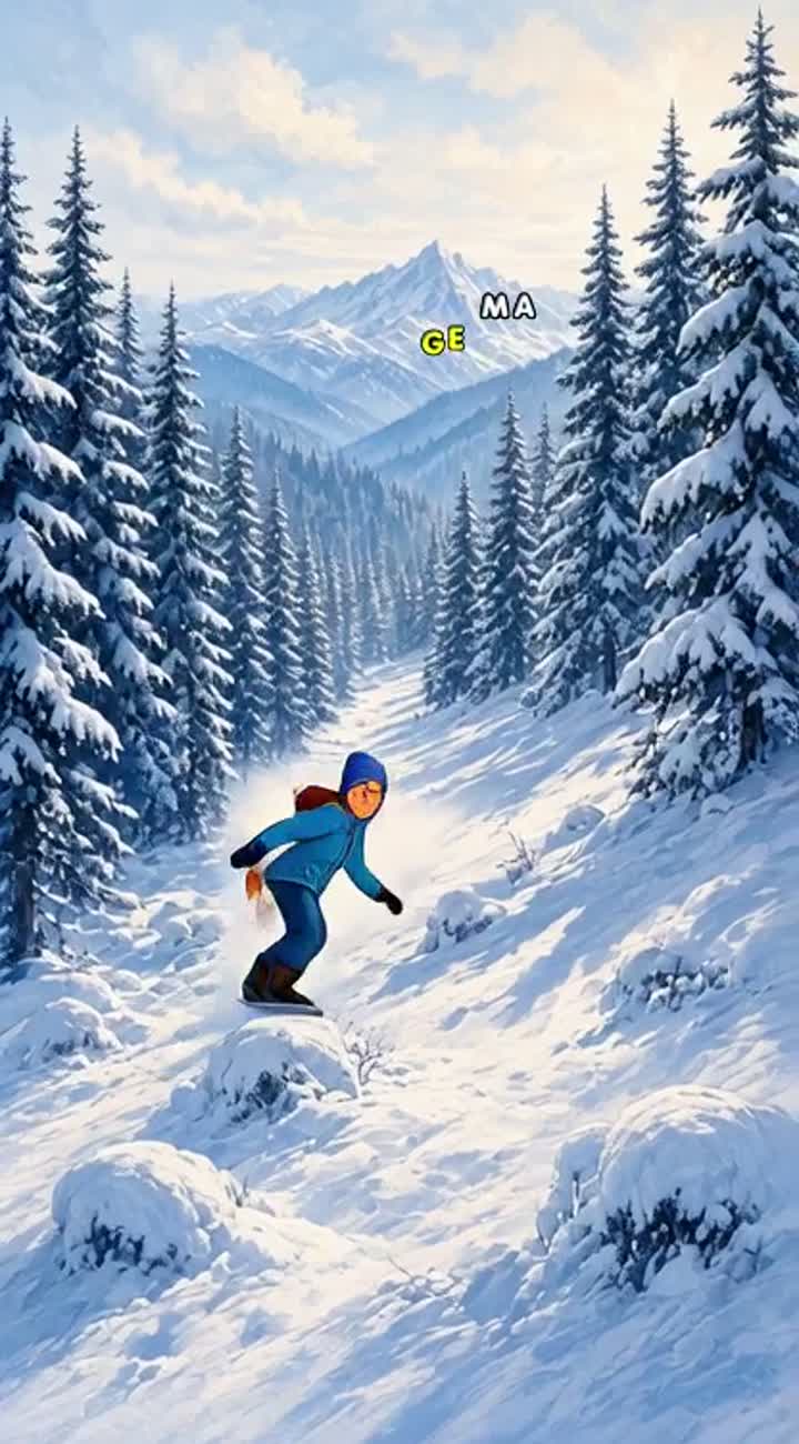 Frances & Ruger: Chasing the Mountain — AI cartoon