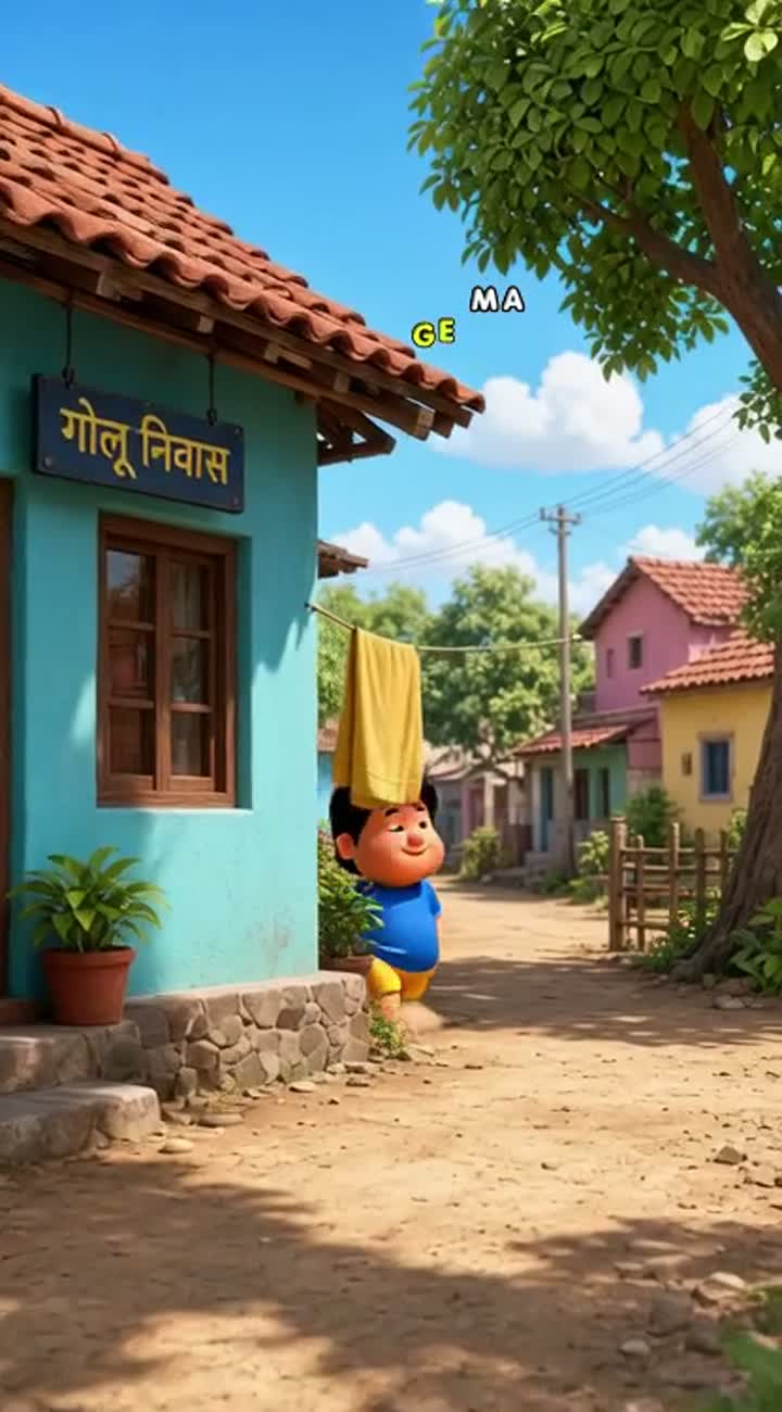 GOLU AUR JHOLU - PART 1: GOLU KO MILA ROBOT! — AI cartoon