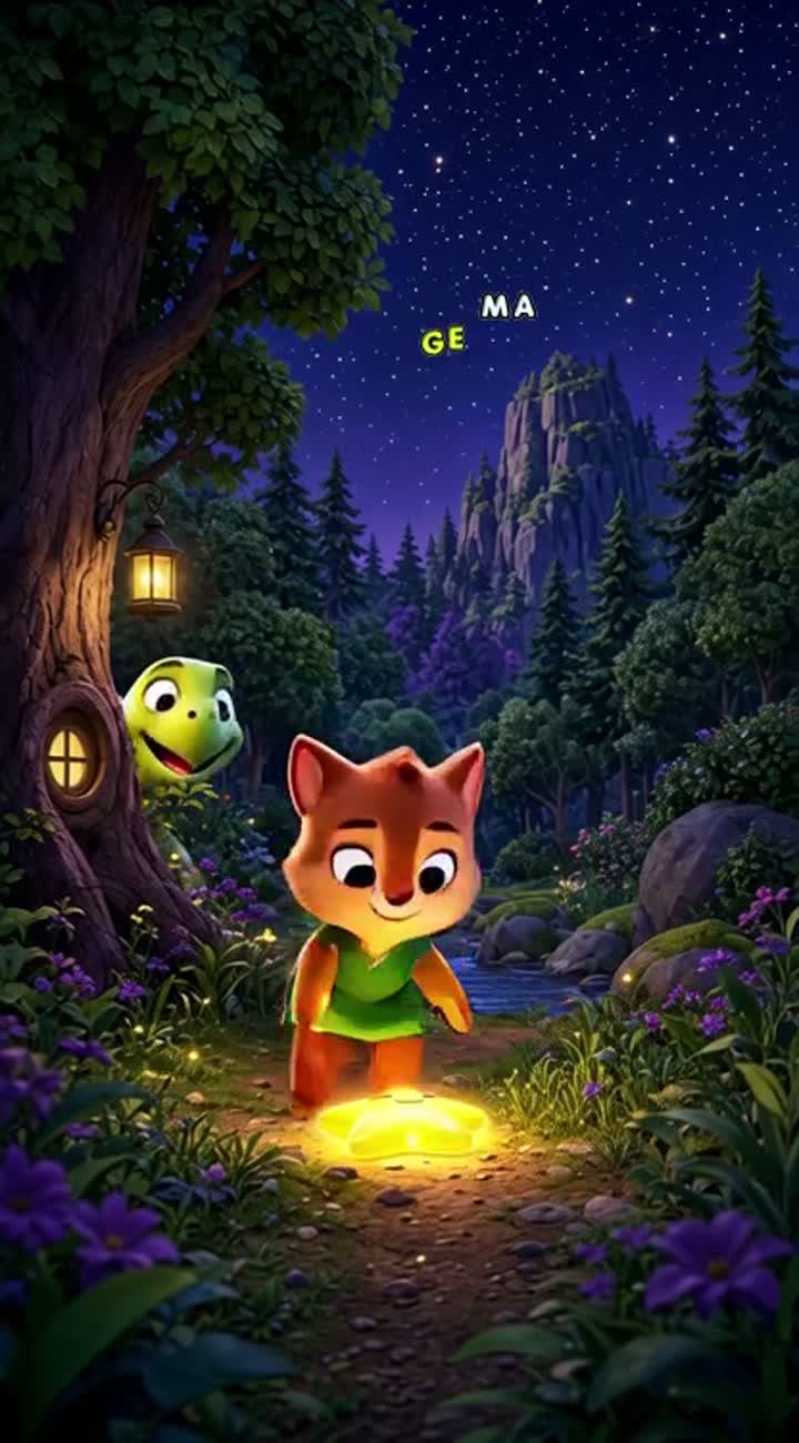 Lulu decides to help the star and sets off on an adventure — AI cartoon