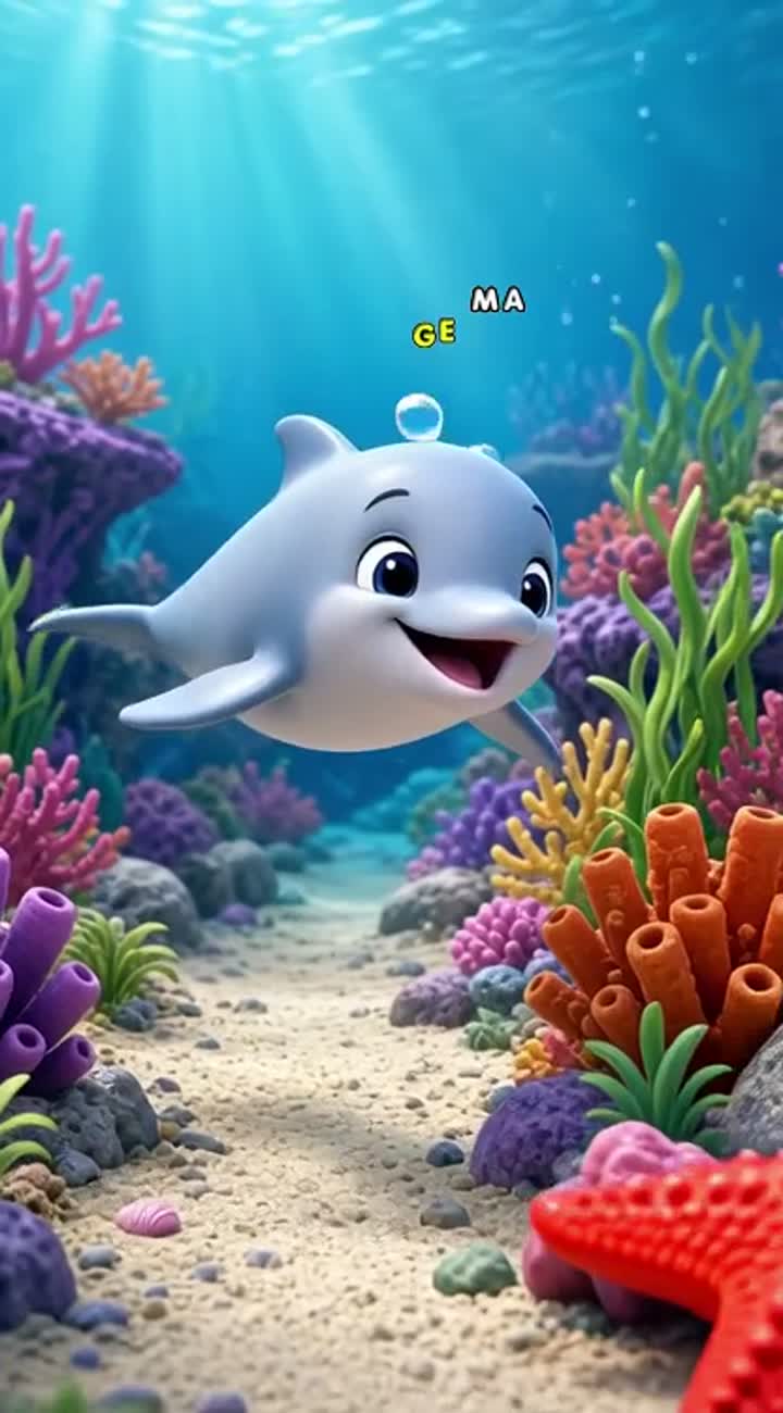 3D animated cartoon for toddlers aged 2-5 — AI cartoon
