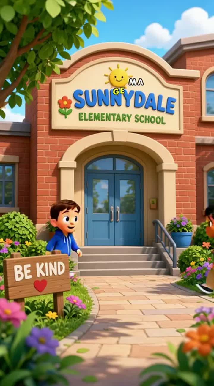 Wholesome fictional 3D animated cartoon for children — AI cartoon