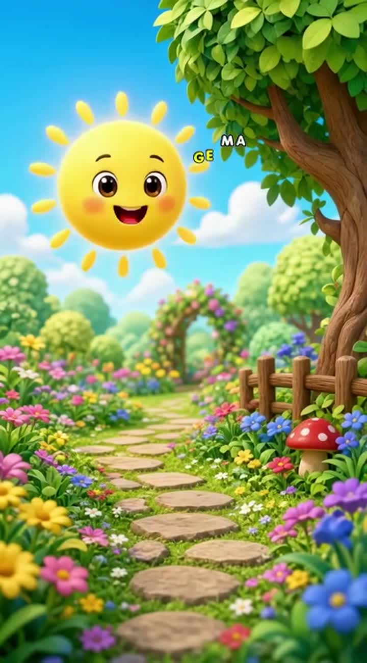 Colorful 3D animated cartoon for children aged 3-7 — AI cartoon