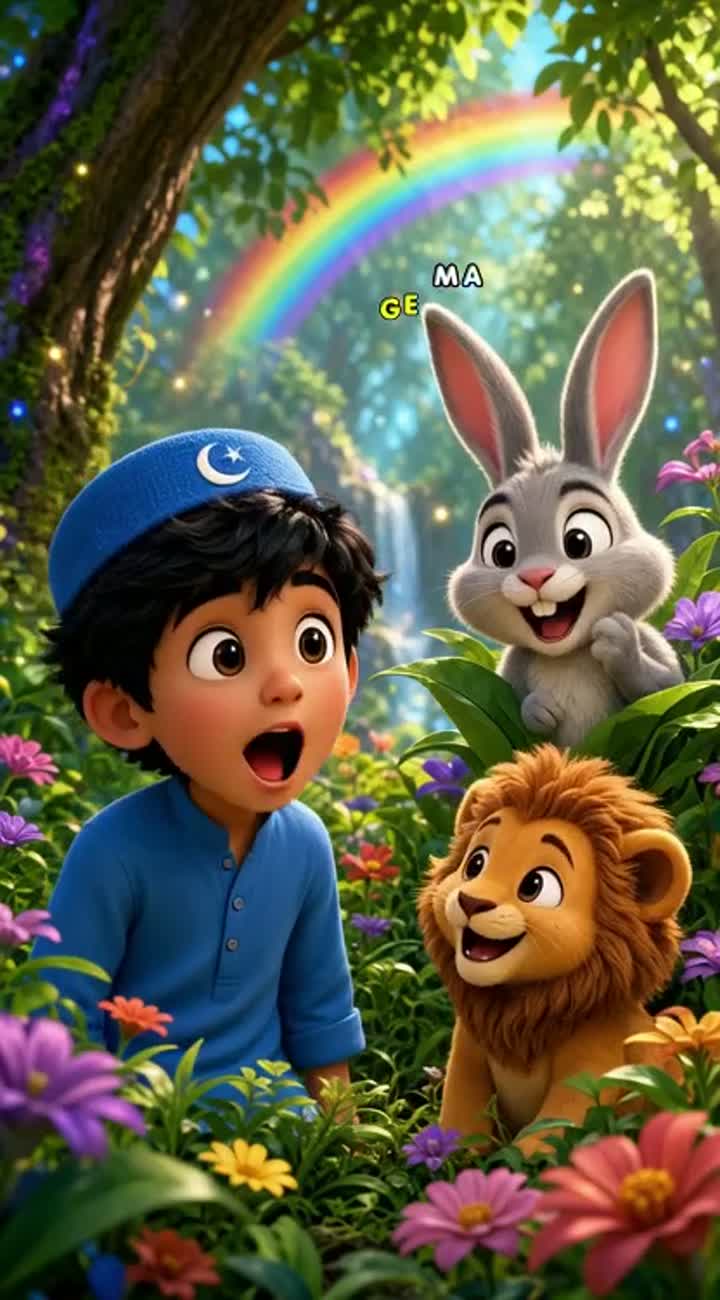 High-quality, colorful 3D animated cartoon video for kids aged 3-8… — AI cartoon
