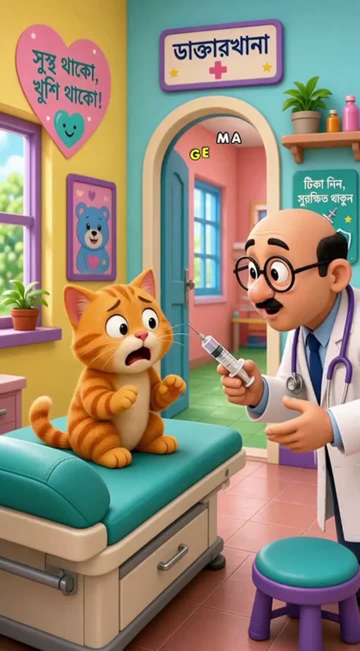 A vibrant, colourful cartoon with smooth, fluid animation — AI cartoon