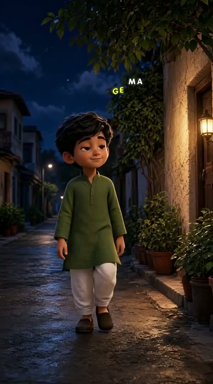This same 3D cartoon boy — AI cartoon