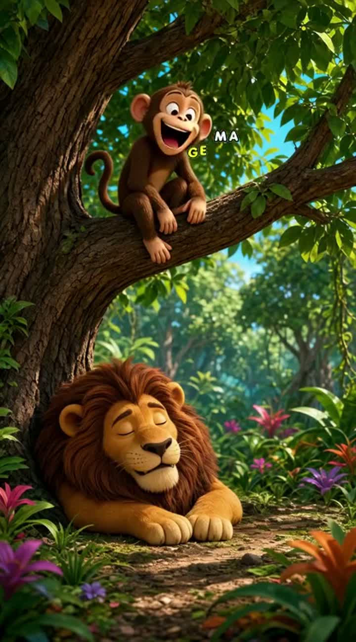 Expressive characters, family-friendly comedy… — AI cartoon