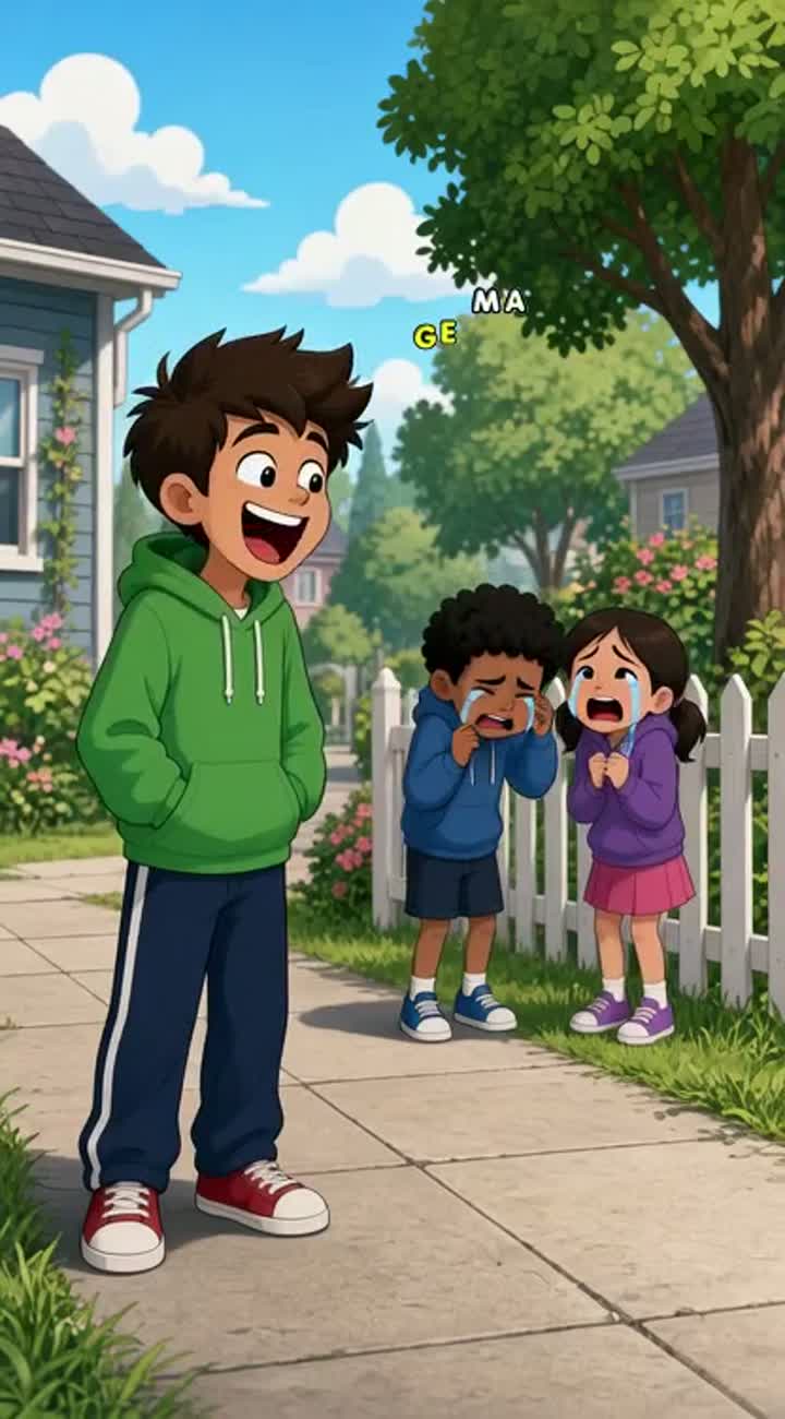 Picture of someone standing with their friends… — AI cartoon