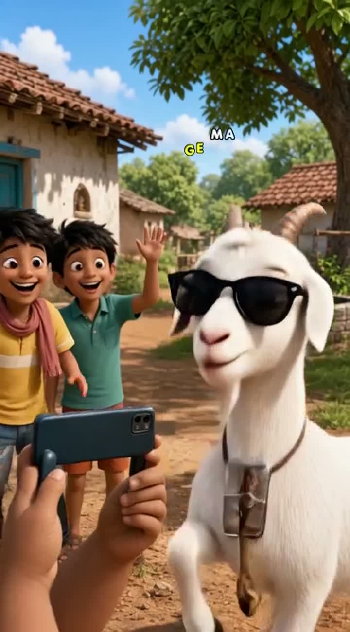 Funny 3D animated cartoon for YouTube Shorts in vertical 9:16 format — AI cartoon