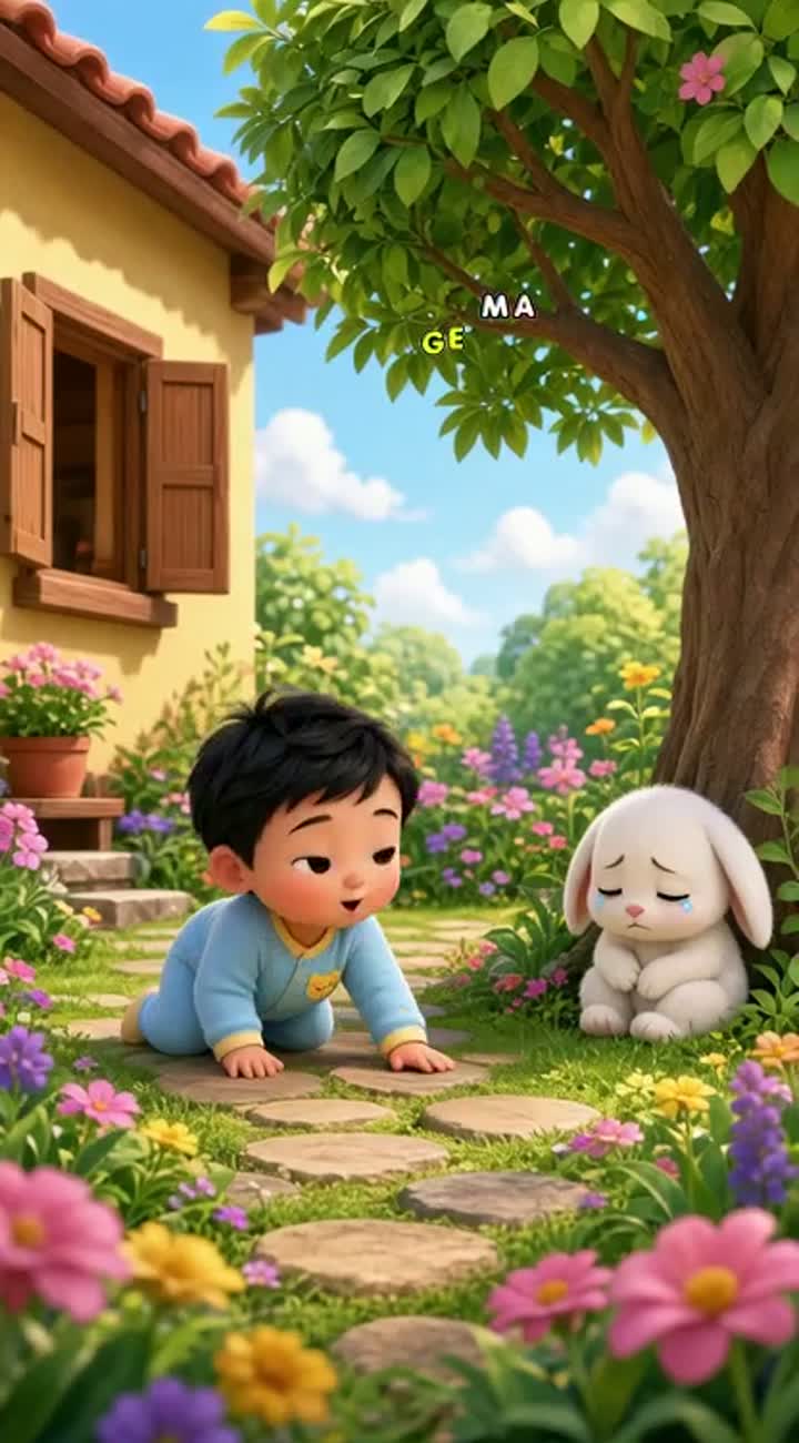 A vibrant, colorful cartoon with smooth, gentle animation… — AI cartoon