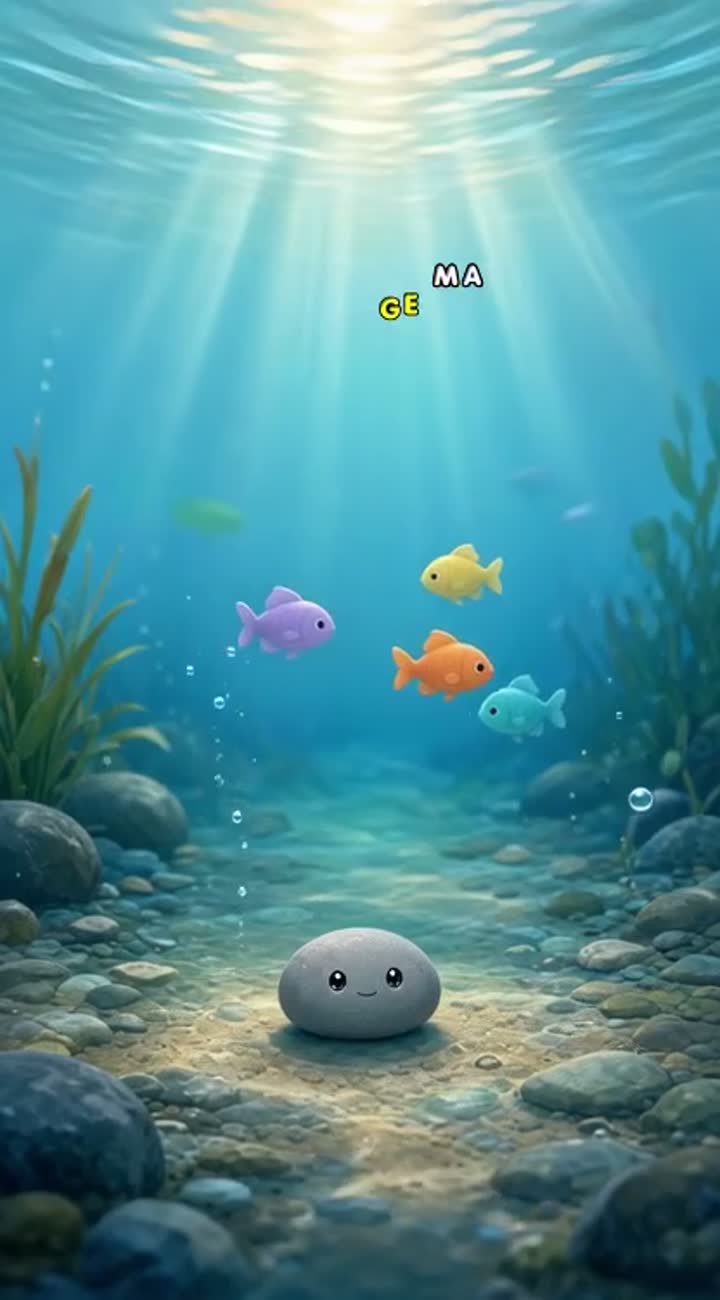 A gentle children's cartoon animation in soft pastel 2D style… — AI cartoon