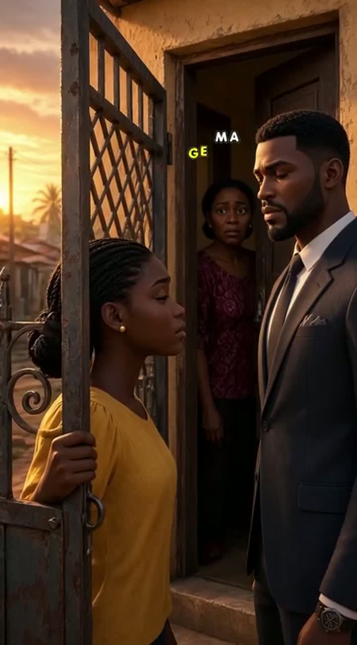 High-quality cinematic 3D animated African drama in vertical 9:16… — AI cartoon