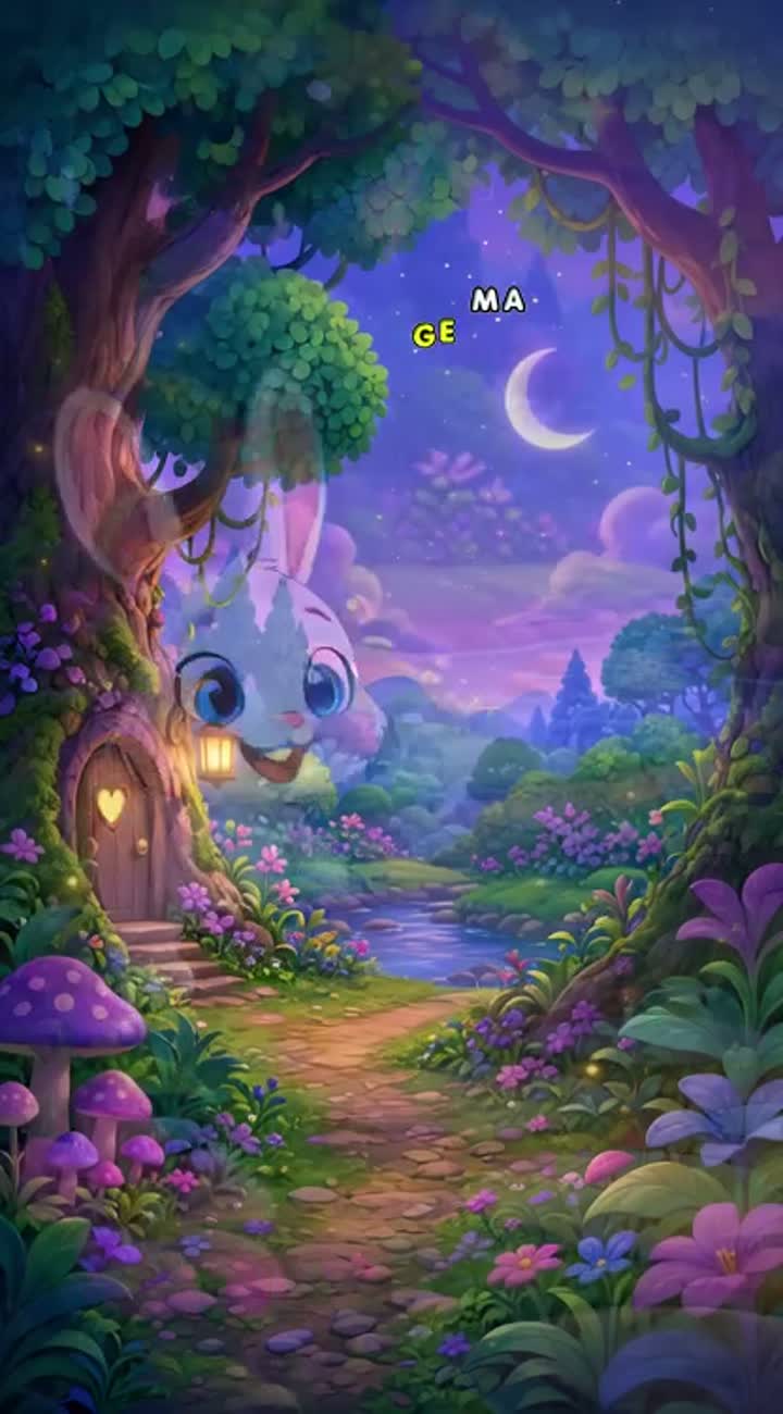 The Little Bunny Who Lost His Star — AI cartoon