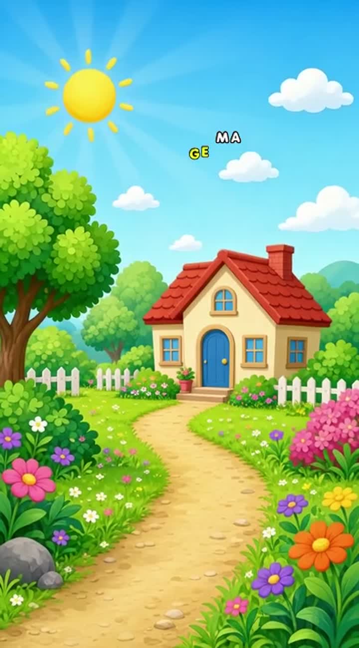 A learning material for kindergarten and kids cartoon Animated… — AI cartoon